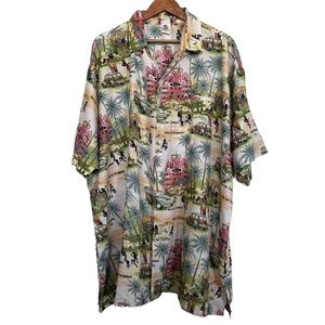 Rima Men’s Sz 3XL Short Sleeve Tropical Caribbean Camp Shirt